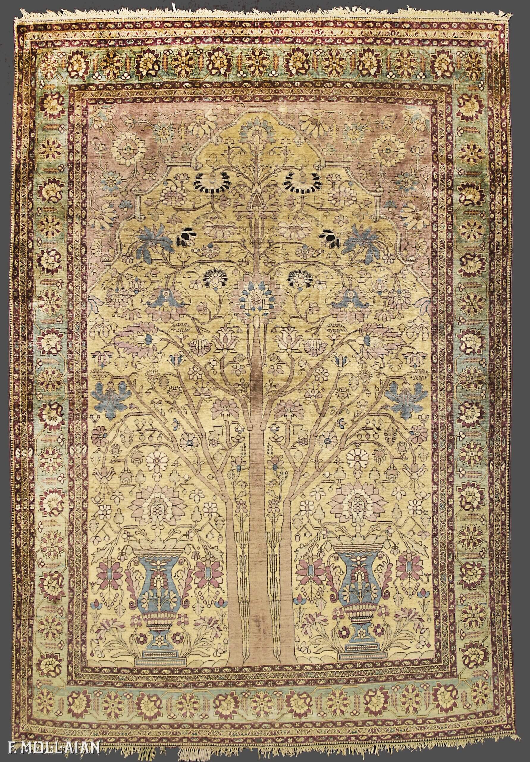 Teppich Persischer Antiker Farahan Seide Antigua n°:28576964